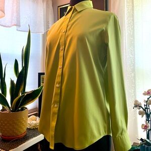 Jones New York Signature SeaGreen Button Down Shirt